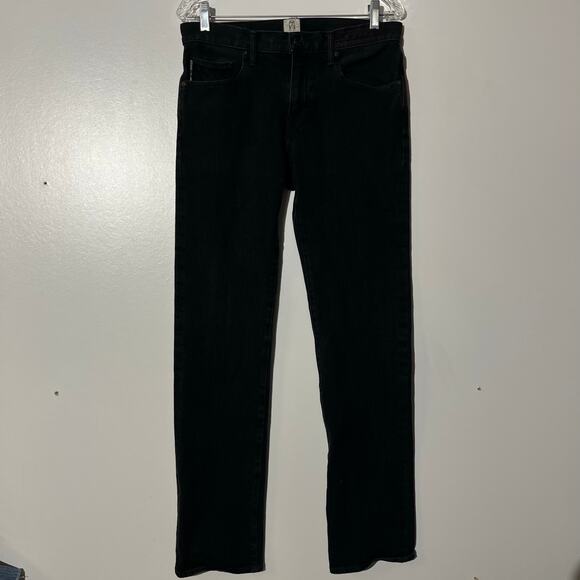 Hiroshi Kato The Needle Skinny Jeans Black Raw Stretch Selvedge USA Mens 30X32 - Picture 1 of 7